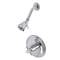 Kingston Brass Shower Faucet, 2, Wall Mount, Polished Chrome KB2631DXTSO - alternate 1